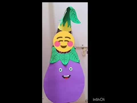 Diy brinjal costume / veggie parade day costume/ vegetable costume #satisfying #trending