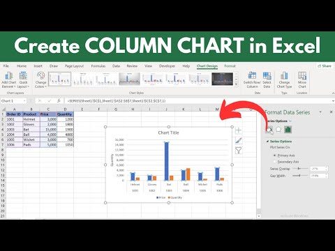 How to create Column Chart in Excel (Quick & Simple)