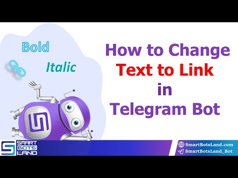 How to change text to link in Telegram bot?