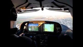 Cirrus SR-22 idle power overhead approach and landing