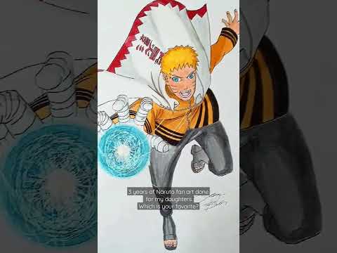 Fan art drawings - Naruto compilation - Markers and digital