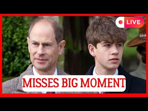 ROYALS IN SHOCK! PRINCE EDWARD MISSES A MAJOR MILESTONE IN SON JAMES’S LIFE AS HE RUSHES TO FULFILL