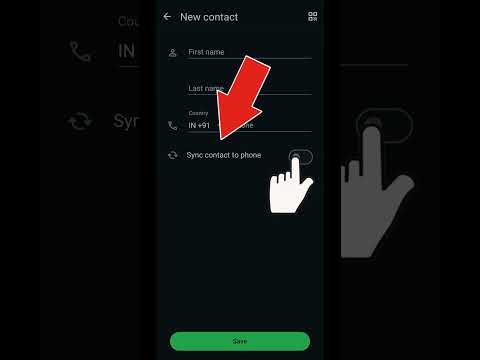 Saving Contacts Directly in WhatsApp #howto #whatsapp #numbers #new