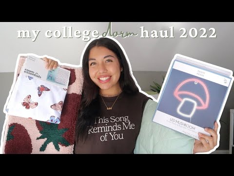 college dorm haul 2022!! | dorm shopping on a budget