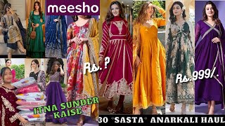 30 Meesho Huge *Trendy* Kurta Set & Anarkali Haul || Omg 😭इतना बड़ा Froud  हो गया 🤭||  Under Rs.? 😭