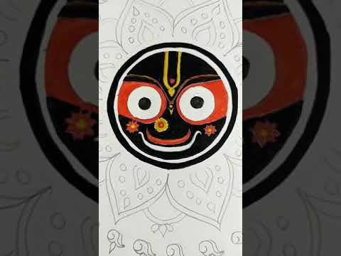 lord jagannath drawing and colouring