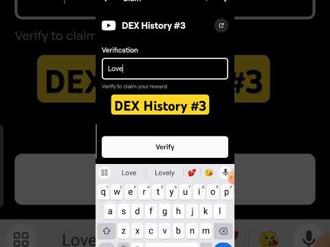 DEX history #3 | DEX history #3 Blum verify code today #blum #blumverifycode #blumlistingdate