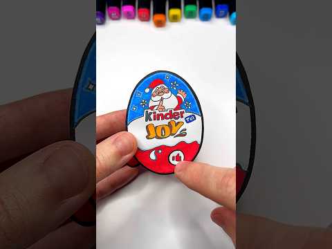 DIY Christmas Kinder Joy with Paper | Paper Craft Ideas #shorts #papercraft