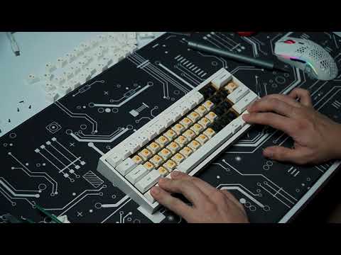 GK61X ON TOFU 60% l Brass Plate l Typing Sound Test l ASMR