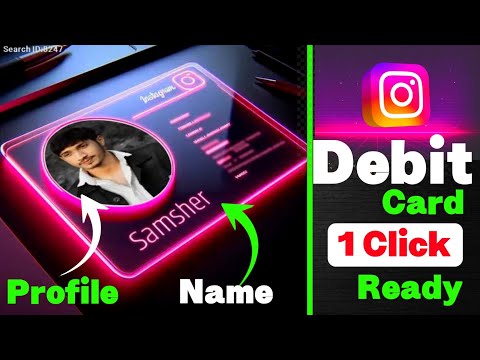 3D Instagram Glass ID Card Photo Editing | How To Make Instagram Profile Viral Photo Editing