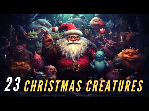 23 Creatures and Characters Related with Christmas and Winter Holidays