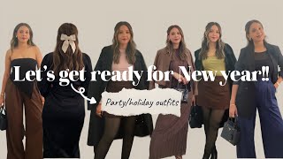 11 CUTE AND MODEST OUTFITS FOR NEWYEAR CELEBRATIONS 🥂✨| Holiday/ party outfits!! ❤️|| Ft. Halara