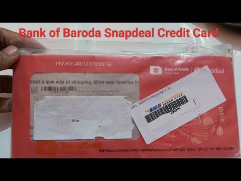 Snapdeal Bank of Baroda Credit Card Unboxing | Snapdeal Bob Credit Card Features & Benifits | Bob