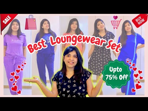 Loungewear, Co-ord sets & Sleepwear Haul ! Try-On ! Upto 75% Off 😱 ! Amazing Deals