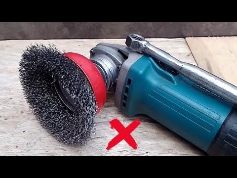 The Rotating Wire Brush Angle Grinder Trick That Millions Will Appreciate