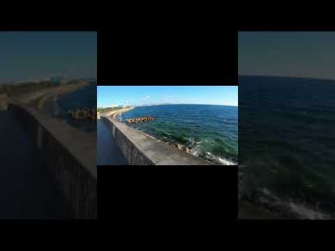 The Sunabe seawall in Okinawa, Japan