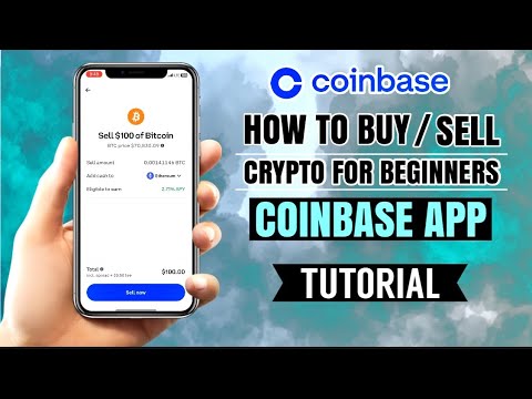 How to BUY/SELL crypto on COINBASE App for Beginners | Tutorial