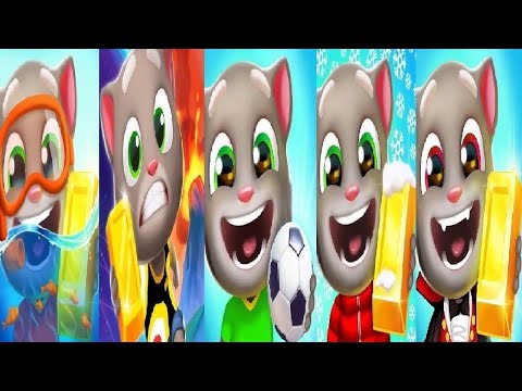 Talking Tom Gold Run New Update Christmas VS Halloween Volcano  Event Football Fever UNDERSEA 2024