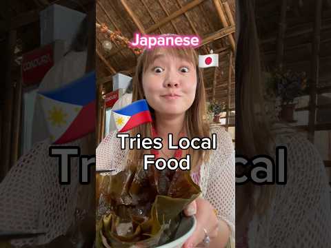 Japanese Girl eat very local Filipino Food For the first time 🇵🇭🇯🇵 Nani?!?