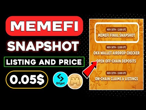 Memefi Onchain Claim 😱 Memefi Airdrop Snapshot Complete 🤑 Memefi Listing Update 🤑