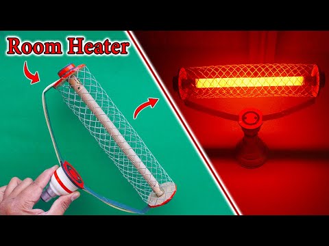 How To Make Room Heater Using Old Energy Saver | Electric Room Heater AC 220V | Mini AC Room Heater