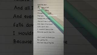 Let's sing and learn English : Thank You (Verse 3, Chorus) | By : Dido #shorts