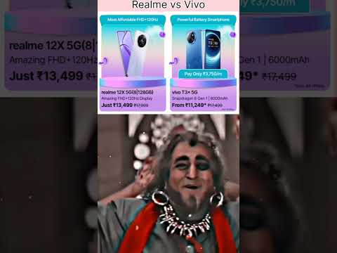 Realme 12x 5g vs Vivo T3x 5g !! trending shorts 👍 vairal shorts #realme12x5g #vivot3x5g #reviewvideo