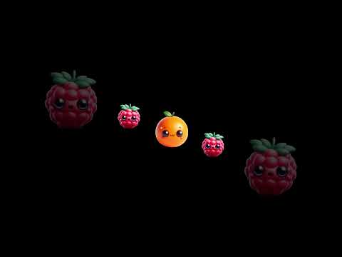 Funny Fruits Sensory Video Shorts #40 #highcontrast #BabySensory #babydiscovery #babyeducation