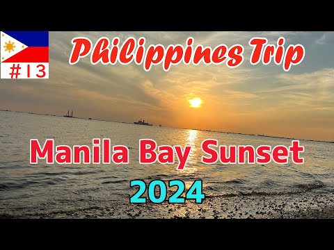 Sunset over the New Manila Bay [Philippine solo travel April 2024 edition⑧]