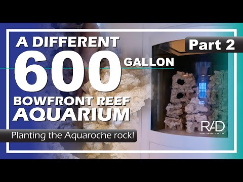 600 GALLON BOW FRONT ACRYLIC REEF AQUARIUM IN PALM BEACH, FLORIDA BY REEF AQUARIA DESIGN. PART 2