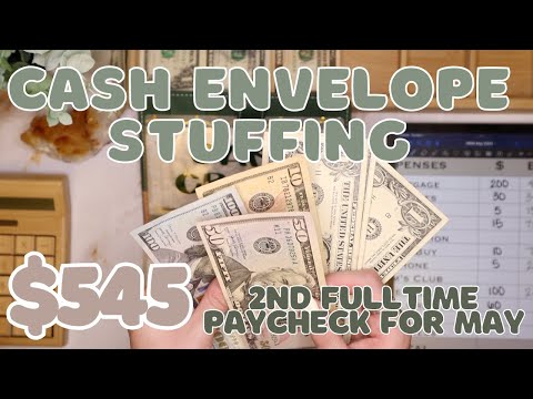 $545 Cash Envelope Stuffing | May Paycheck #2 | 24 Year Old Budgets