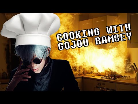 Cooking in Gojo Satoru Cosplay