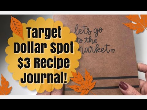 $3 Recipe Journal from the Target Dollar Spot!