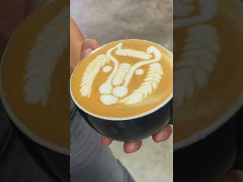 Latte art champion 😱🦁￼#shorts