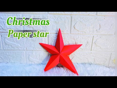 Add a magical touch to your Christmas with a Hanging Star ✨ | DIY paper star for decoration ⭐