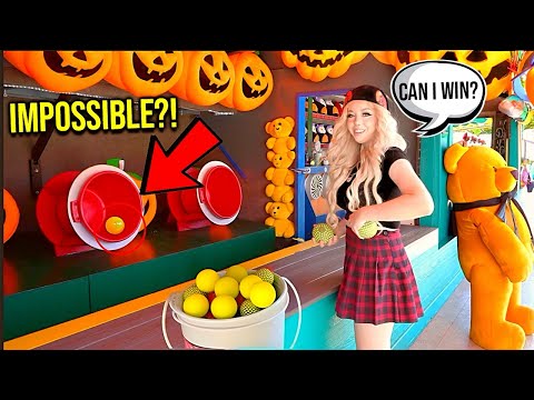 Playing IMPOSSIBLE CARNIVAL GAMES...(*I WON?!*)