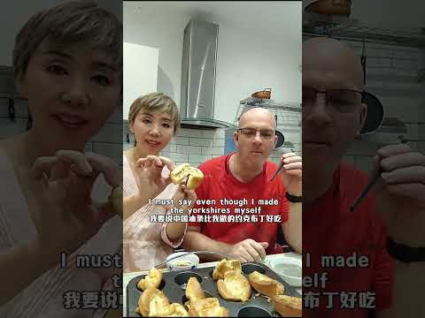 Eat Yorkshire budding Chinese way 约克布丁当油条吃