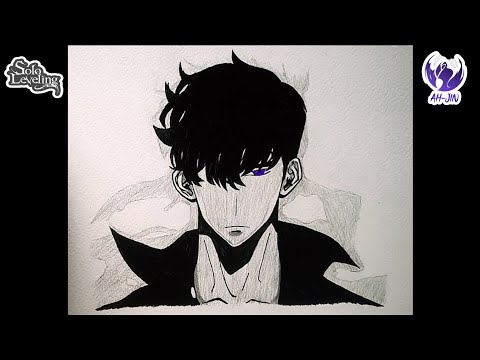 How to Draw Sung Jin woo | Solo Leveling | Sketch of Sung jin woo