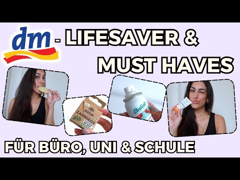 DROGERIE MUST HAVES☀️ FAVORITEN für Arbeit, Schule und Uni 2024 🤩DM Lifesaver Haul | Angela Mel