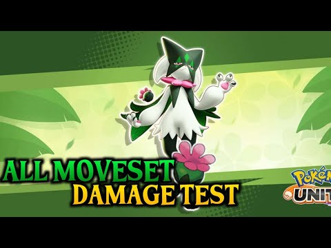 Meowscarada "ALL MOVESET DAMAGE TEST 💥|| Pokemon unite