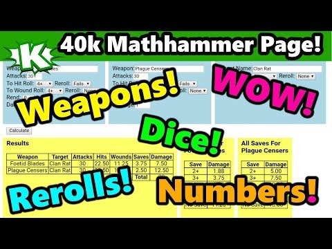 My 40k Mathhammer Page