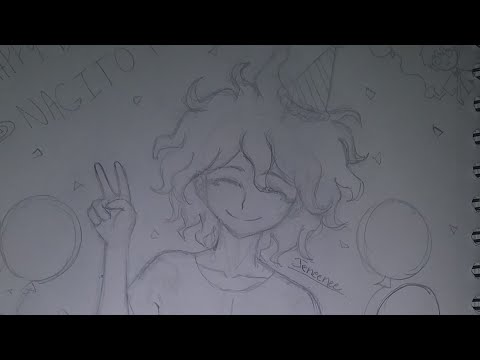 Happy Birthday Nagito Komaeda!!! 🎉🎊 (Danganronpa drawing)