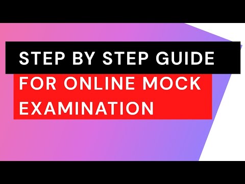 Step by step guide for online exam - Laptop/Desktop/Tablet