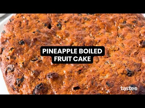 How to make a boiled fruit cake with pineapple!