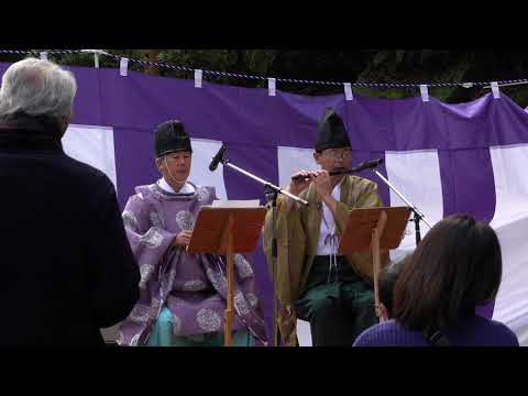 吾平山陵で雅楽演奏