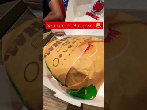 Whooper Burger 🍔 at Burger King #trending #shortvideo #surat #viral #burgerking #food #indianfood