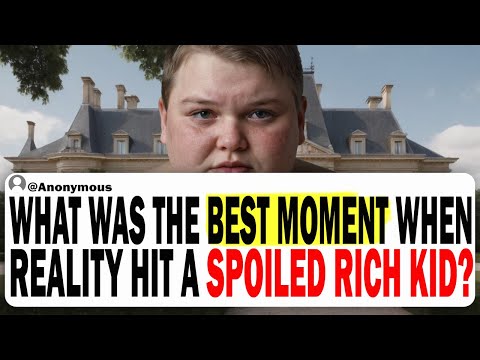 What Was The Best Moment When Reality Hit A Spoiled Rich Kid?