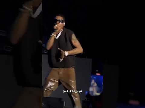 WIZKID PERFORMING ONE OF HIS HIT SONG #nigerianartist #afrobeats #viralvideo #wizkid