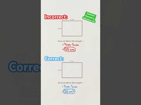 Common Geometry Mistakes #3 #Shorts #geometry #math #maths #mathematics #education