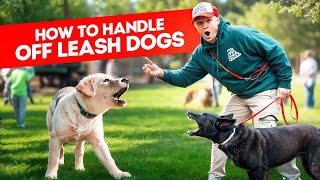 What to do when off leash dog approaches your dog - Dog Training